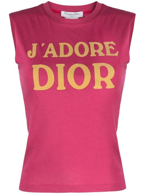 dior tank top vintage|farfetch christian Dior tops.